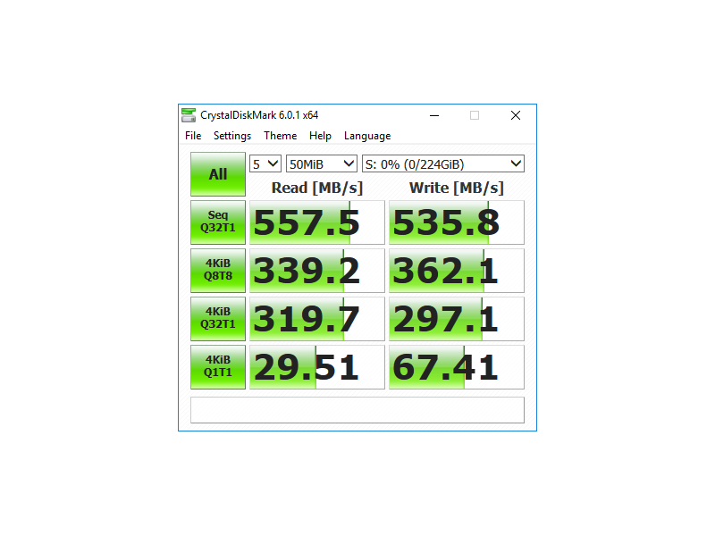 crystal disk mark ssd test